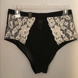 High Waisted Black and White Torrid Panties